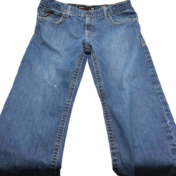 Ariat FR M3 Loose Jeans 38x36 Mens Straight Flame Resistant USA Pants Laborer - Picture 1 of 14